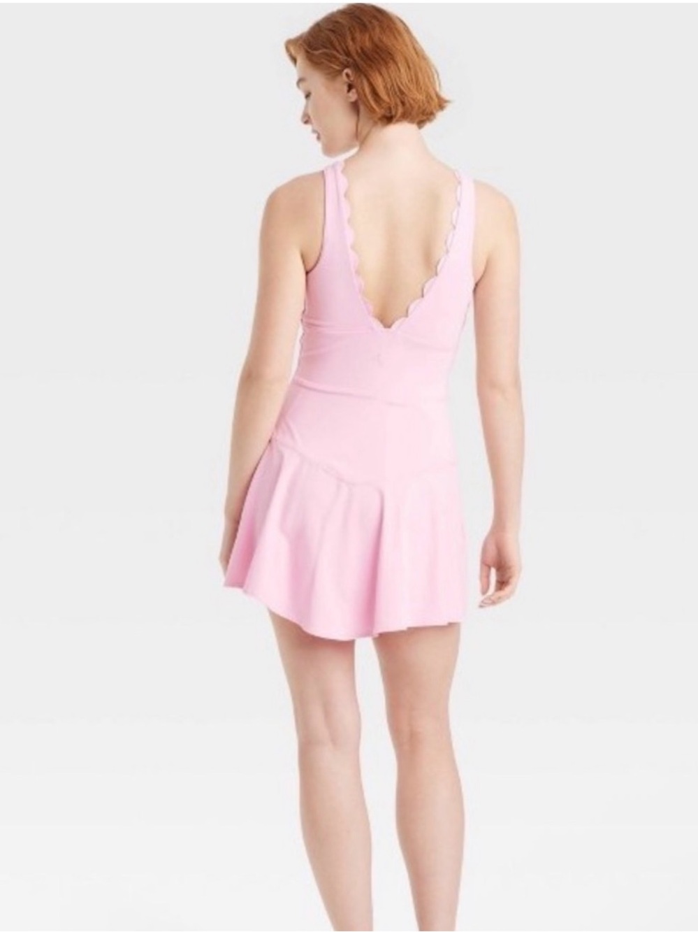 Women's Scallop Detail Active Dress - JoyLab Light PinK S - Picture 2 of 8